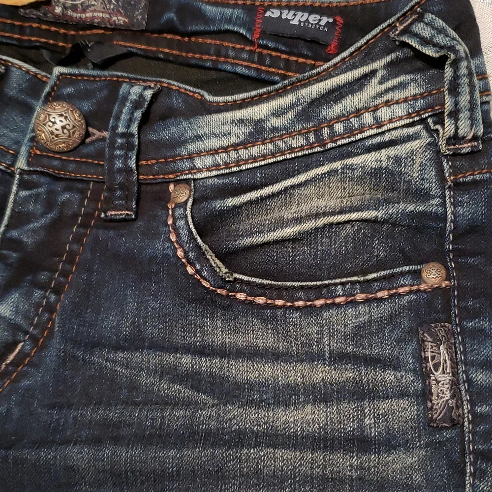 Silver Jeans New Womens Suki Mid Rise Slim Bootcut Jeans Fluid Denim Size 26/31